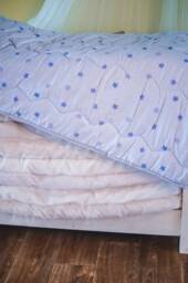 Blue Quilt Baby Blanket, Wool Blanket Kids, Throw Outdoor Stroller Newborn Gift, Girl Boy