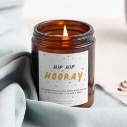 Congratulations Gift Personalised Apothecary Soy Candle - thumbnail 1