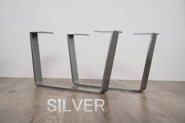 Set Of 2 Steel Bench Legs, Coffee Table Metal Industrial Base, Base - image 1