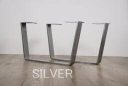Set Of 2 Steel Bench Legs, Coffee Table Metal Industrial Base, Base - thumbnail 1
