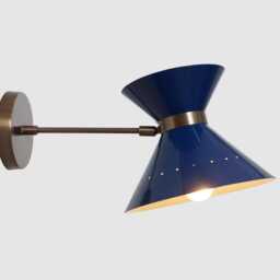 Mid Century Style Lamp Handmade Single Light Pivot Brass Wall Sconce - thumbnail 2