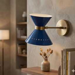 Mid Century Style Lamp Handmade Single Light Pivot Brass Wall Sconce - thumbnail 3