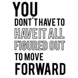 Move Forward Quote Vinyl Wall Decal - Motivational Art Sticker - thumbnail 3
