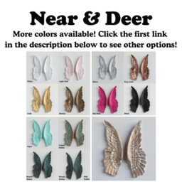 Faux Taxidermy Mini Angel Wings - Wall Decor Silver Ang10 - thumbnail 3