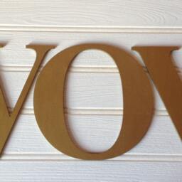 20cm Wooden Wall Letter Home Decoration Feature Decor Childrens Room - thumbnail 3