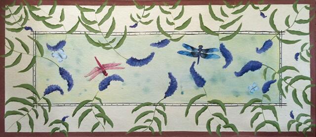 Dragonflies Floorcloth - image 1