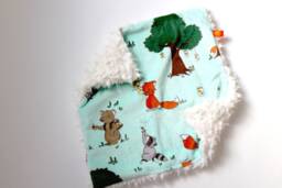 Dream Lovie. Security Blanket. Personalized Lovey. Faux Fur Chasing Fireflies. Mini Baby Minky Shower Gift - thumbnail 1