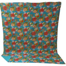 Handmade Kantha Quilt Bohemian Floral Queen Bedspread - thumbnail 4