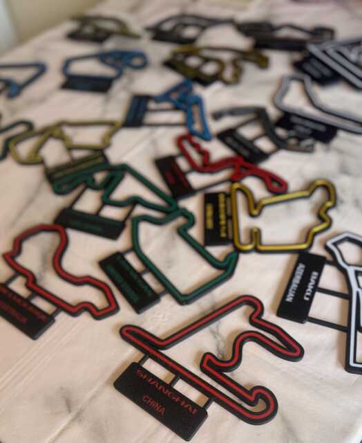 Formula 1 One Race Track Gift, Wall Art, Decor, F1 Fan Birthday Present - image 1