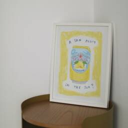A San Pellegrino in The Sun? Wall Print - Summers Day Poster Lemon Lover Aesthetic Art Holiday Fizzy Drink - thumbnail 2