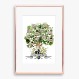 Personalised Family Tree Print, Mother's Day Gift - A4 Print Only - thumbnail 2