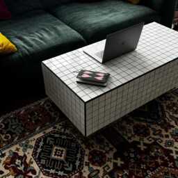 Large Tiled Table For The Living Room. Coffee Table. Set Up A Home Decor. Handmade. Modern Furniture - thumbnail 2