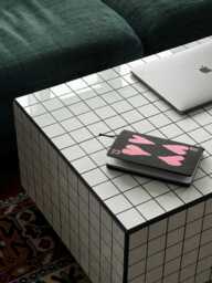 Large Tiled Table For The Living Room. Coffee Table. Set Up A Home Decor. Handmade. Modern Furniture