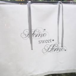 Curtain Shabby Chic Home Sweet Home With Ribbons - thumbnail 2