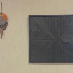 Charcuterie Handmade Yakisugi Oak Wood Wall Art Rustic Burned Decor - thumbnail 2