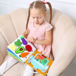 Felt Quiet Book For Toddlers Montessori Sensory Toy - thumbnail 3