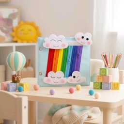 Felt Quiet Book For Toddlers Montessori Sensory Toy - thumbnail 4