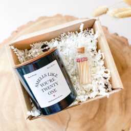 Personalised Birthday Candle Keepsake Milestone Present With Match Jar - thumbnail 2
