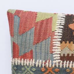 Kilim Pillow Patchwork Kelim Kissen Turkish Cushion Kussenhoes 14x20 Coussin Boh??me 20 - thumbnail 2