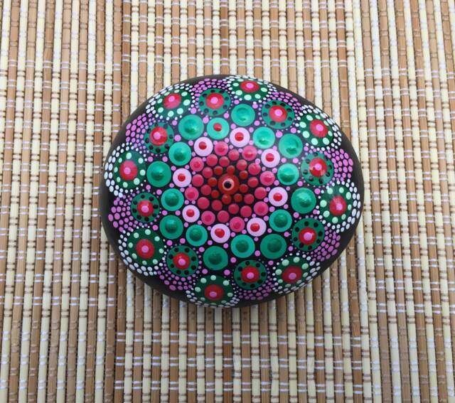 Large Mandala Red/Green #2