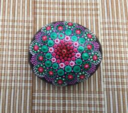 Large Mandala Red/Green #2
