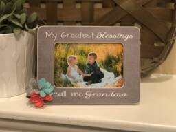 Personalized Grandma Picture Frame My Greatest Blessings, Custom Grandkids Gift - thumbnail 1