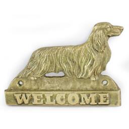 Dachshund - Long Haired, Dog Welcome, Hanging Decoration, Limited Edition, Artdog - thumbnail 2