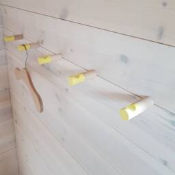 Yellow Wall Hook/Set Of 5/Wooden Towel Hook/ Modern Wooden Hook/Coat Rack/Minimalistic Hangers/Beech Wood/Home Decor/Kitchen Hook - thumbnail 2