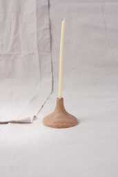 Handmade Oak Taper Candle Holder Modern Scandinavian Decor - thumbnail 1