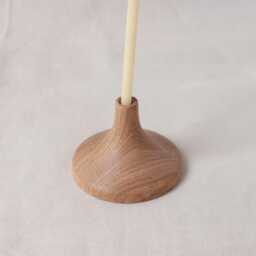 Handmade Oak Taper Candle Holder Modern Scandinavian Decor - thumbnail 3
