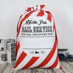Personalized Santa Sacks - Customized Bags Special Delivery Canvas Christmas Decor Custom Name Stockings - thumbnail 2