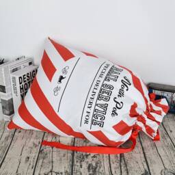 Personalized Santa Sacks - Customized Bags Special Delivery Canvas Christmas Decor Custom Name Stockings - thumbnail 3