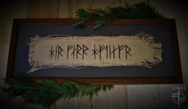 H??r Ferr Hafdjarfr ~ Jute Banner Viking Norse Art - image 1
