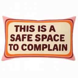 This Is A Safe Space To Complain Needlepoint Cushion - thumbnail 1