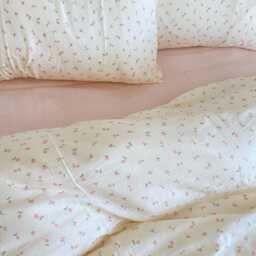 Coquette Pink Floral Duvet Cover & 2 Pillowcases, Twin/Full/Queen/King Double Gauze Cotton - thumbnail 3