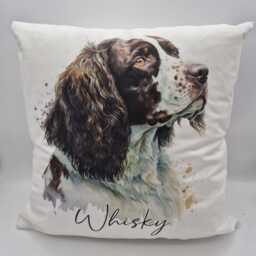 Personalised Springer Spaniel Cushion - Custom Dog Throw Pillow Pet Keepsake - thumbnail 4