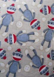 Madiebs Cute Sock Monkeys Fitted Crib Or Toddler Bed Sheet