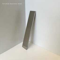 Set Of 2 Ovalis Countertop Mirrors With Modern Stainless Steel Frame - thumbnail 4