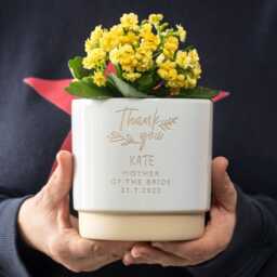 Personalised Mother Of The Bride Indoor Plant Pot - Say - thumbnail 1