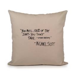 Michael Scott Quote Pillow Cover, The Office Tv Show Gift, Scott Quote, Christmas Gift, The Office Tv Show - thumbnail 1