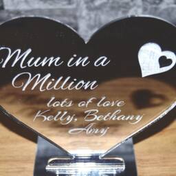 Engraved Personalised Heart/star Shaped Tea Light Holders. Mothers Day Gift - thumbnail 2