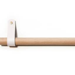 Single Leather Curtain Pole 0-720cm/0-283.5 - thumbnail 3