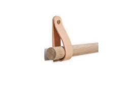 Single Leather Curtain Pole 0-720cm/0-283.5