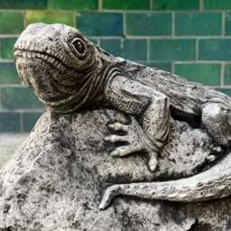 Stone Lizard Garden Statue Concrete Reptile Decoration Outdoor Figurine Animal Sculpture For Yard Or Patio Ornament Lizard Lover Gift - thumbnail 4