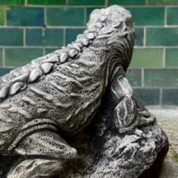 Stone Lizard Garden Statue Concrete Reptile Decoration Outdoor Figurine Animal Sculpture For Yard Or Patio Ornament Lizard Lover Gift - thumbnail 3