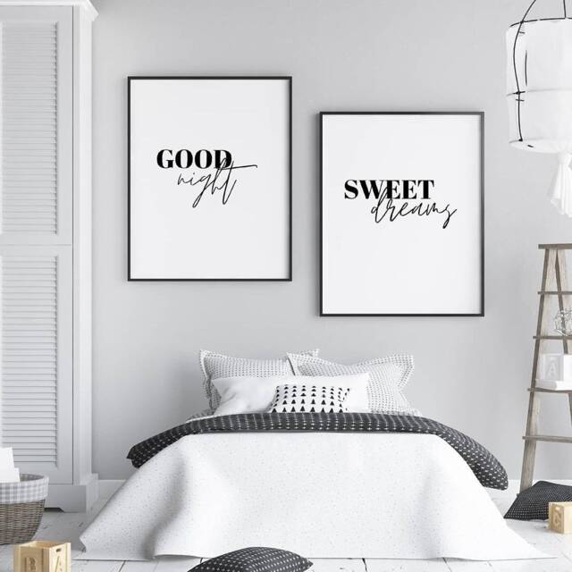 Bedroom Prints - Good Night, Sweet Dreams Set Of 2 - image 1
