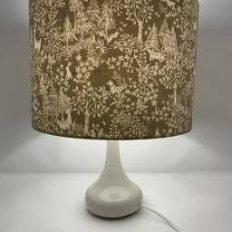Woodland Animals Lampshade Drum Lamp Shade With Hare, Deer, Fox - thumbnail 3