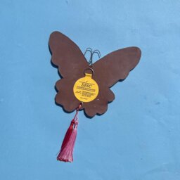 Large Strawberry Ceramic Butterfly Wall Art - thumbnail 2
