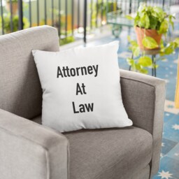 Personalize Attorney Pillow & Case - 2 Sided Gift, Lawyer Gift Law Office Firm For - thumbnail 3