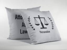 Personalize Attorney Pillow & Case - 2 Sided Gift, Lawyer Gift Law Office Firm For - thumbnail 1